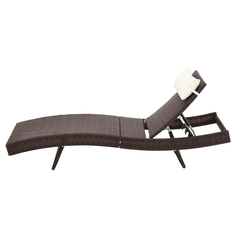 Gardeon Outdoor Wicker Sun Lounge