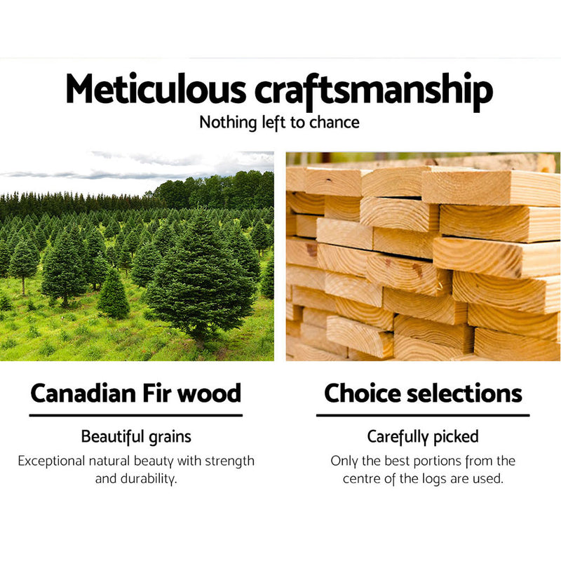 Gardeon 2 Seat Wooden Outdoor Storage Bench