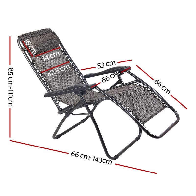 Gardeon Zero Gravity Outdoor Portable Recliner