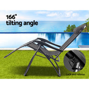 Gardeon Zero Gravity Outdoor Portable Recliner