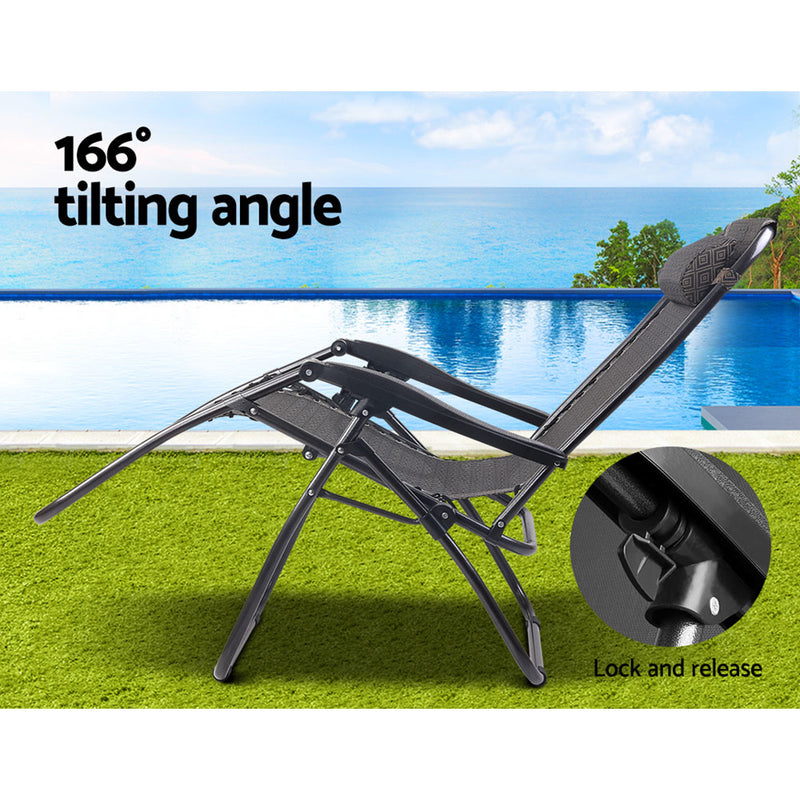 Gardeon Zero Gravity Outdoor Portable Recliner
