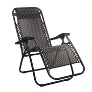 Gardeon Zero Gravity Outdoor Portable Recliner Grey