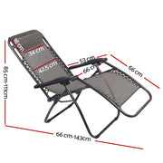 Gardeon Zero Gravity Outdoor Portable Recliner