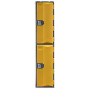Steelco Heavy Duty HDPE Locker - Full Height Two Door Yellow