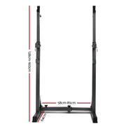 Everfit Squat Rack Pair Fitness Weight Lifting Gym Exercise Barbell Stand
