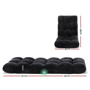 Artiss Lounge Sofa Floor Recliner Futon Chaise Folding Couch