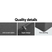 Giselle Bedding Portable Sofa Bed Folding Mattress Lounger Chair Ottoman Grey