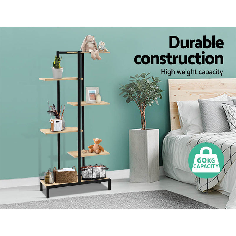 Artiss Multi-tier Indoor Outdoor Metal Wooden Plant Stands Garden Shelf Garden Display