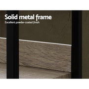 Artiss Bookshelf Metal Bookcase Bookshelves Oak Book Shelf Display Storage