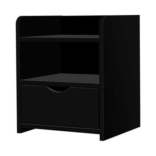 Black Bedside Table Drawer