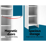 Artiss 185cm Bathroom Tallboy Toilet Storage Cabinet Laundry Cupboard Adjustable Shelf