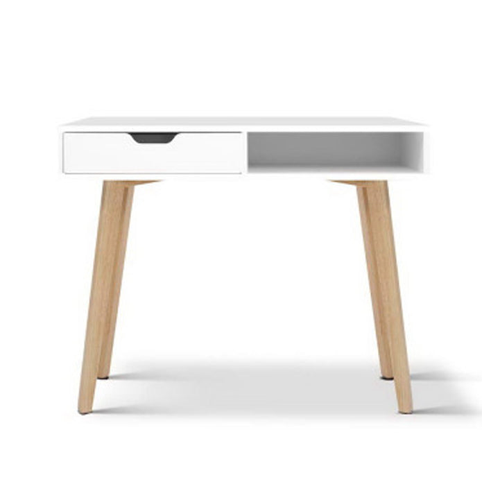 Artiss 2 Drawer Wood Computer Desk White&Wood
