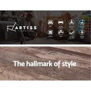 Artiss Barnsly 4-drawer Tallboy - Black and Dark Oak