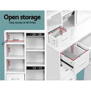 Artiss Iris Dressing Table Set - White