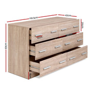 Artiss Simple 6-drawer Lowboy