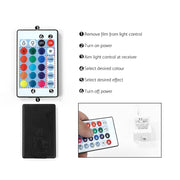 Artiss Coley 3-drawer LED Bedside Table