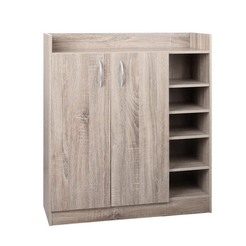 Artiss 2 Doors Shoe Cabinet Storage Cupboard Wood
