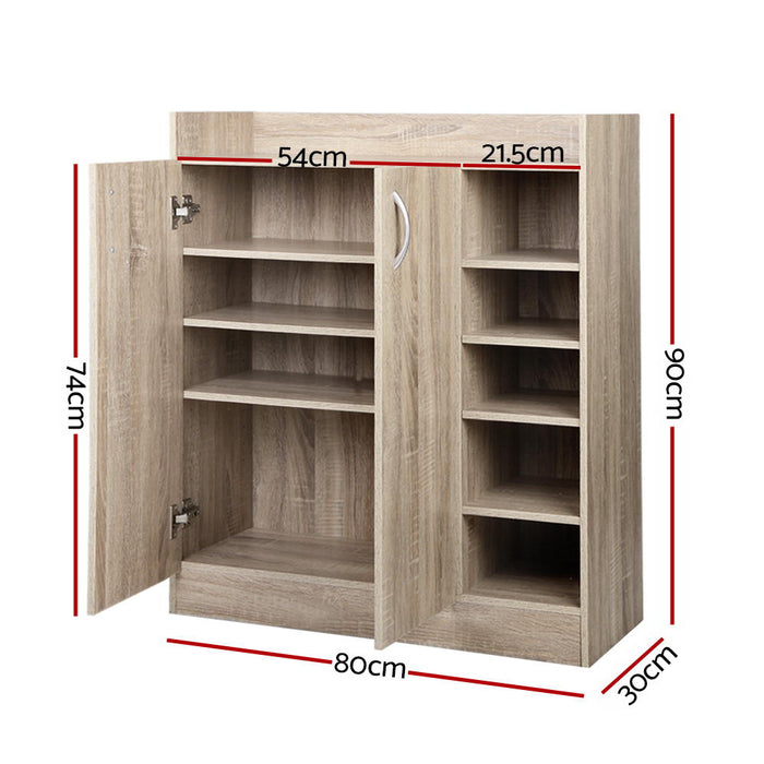 Artiss 2 Doors Shoe Cabinet Storage Cupboard