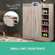 Artiss 2 Doors Shoe Cabinet Storage Cupboard