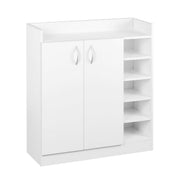 Artiss 2 Doors Shoe Cabinet Storage Cupboard White