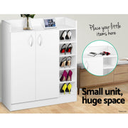 Artiss 2 Doors Shoe Cabinet Storage Cupboard