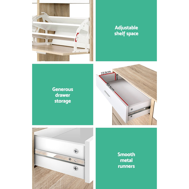 Artiss 2 Tier Shoe Cabinet