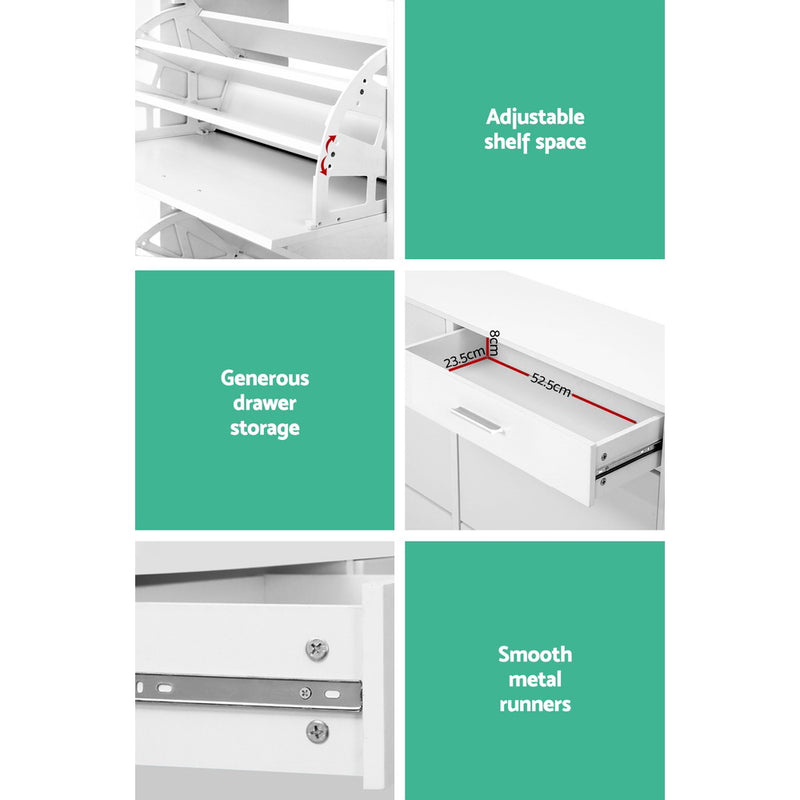 Artiss 2 Tier Shoe Cabinet