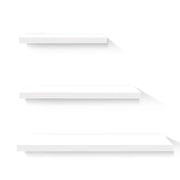 Artiss 3 Piece Floating Wall Shelves White