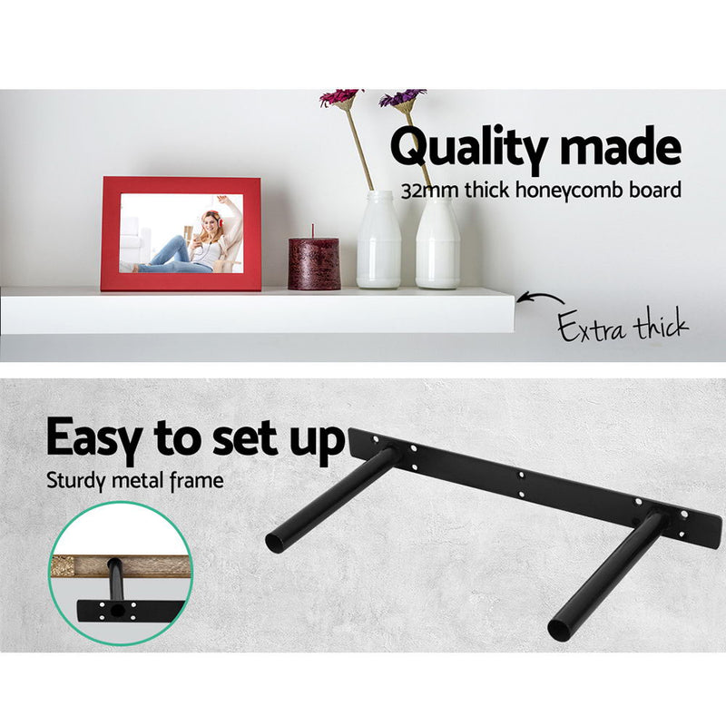 Artiss 3 Piece Floating Wall Shelves