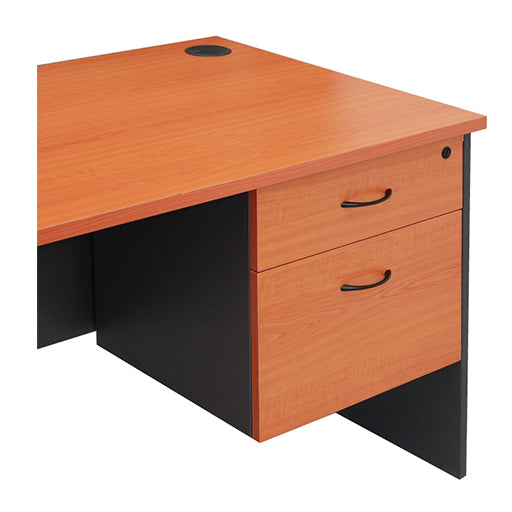 Rapidline Fixed Under Desk Pedestal - 1 Personal Drawer + 1 File Drawer