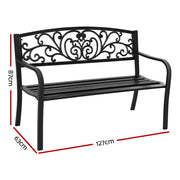 Gardeon Cast Iron Garden Bench