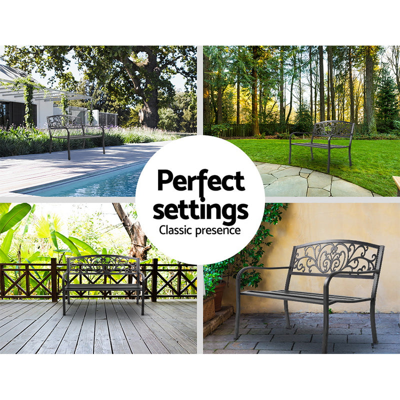 Gardeon Cast Iron Garden Bench