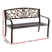 Gardeon Cast Iron Garden Bench