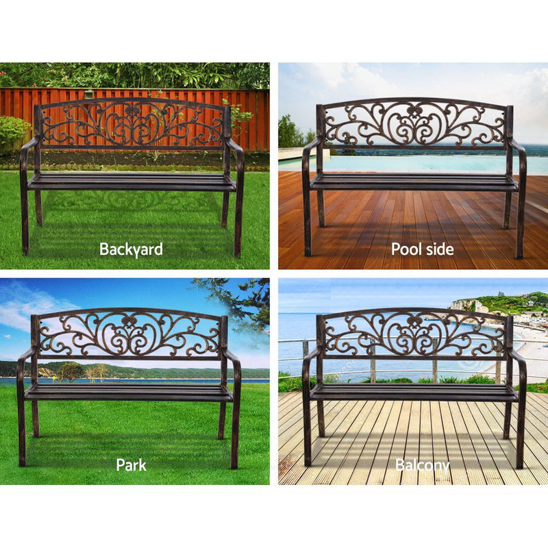 Gardeon Cast Iron Garden Bench