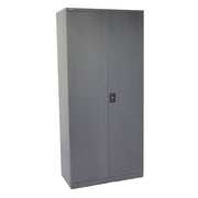 Rapidline GO Heavy Duty Large Stationery Cupboard 2000mm H x 910mm W x 450mm D Four Graphite Ripple