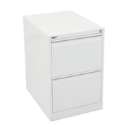 Rapidline GO Vertical Filing Cabinets White Satin Two