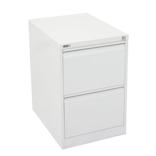 Rapidline GO Vertical Filing Cabinets White Satin Two