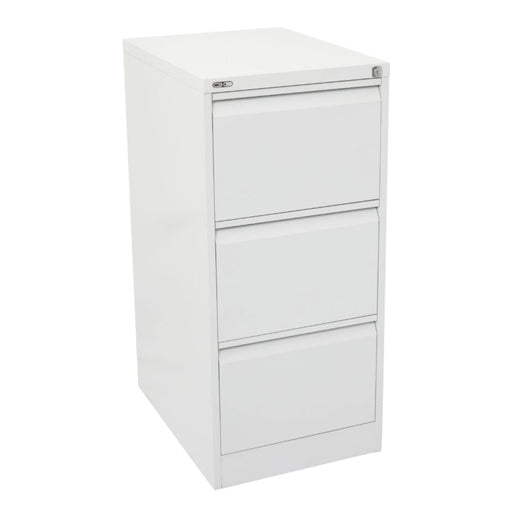 Rapidline GO Vertical Filing Cabinets White Satin Three