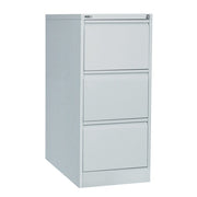 Rapidline GO Vertical Filing Cabinets Silver Gray Three