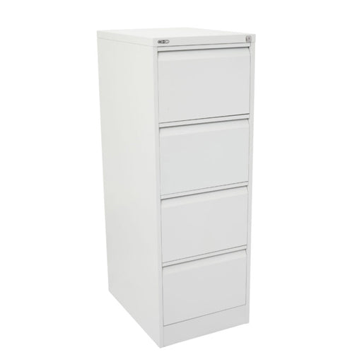 Rapidline GO Vertical Filing Cabinets White Satin Four