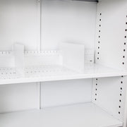 Rapidline Go Slotted Shelf For Tambour Door Unit 750mm W x 390mm D x 20mm H White