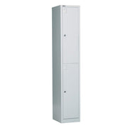 Rapidline Two Door GO Locker Silver Gray