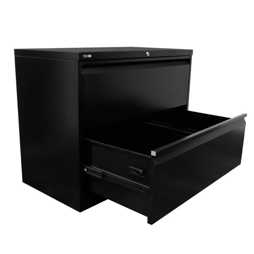 Rapidline GO Lateral Filing Cabinets Black Two
