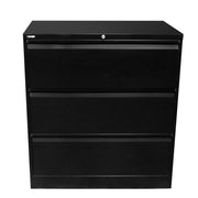 Rapidline GO Lateral Filing Cabinets Black Three