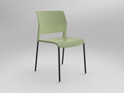 Game Chair Unupholstered 4Lages Pistachio Black Powdercoat