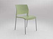 Game Chair Unupholstered 4Lages Pistachio Polished Chrome