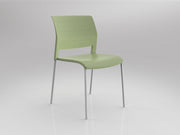 Game Chair Unupholstered 4Lages Pistachio White Powdercoat