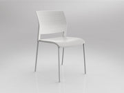 Game Chair Unupholstered 4Lages White White Powdercoat