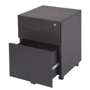 Rapidline 3 Drawer Steel Mobile Pedestal 460W x 472D x 610H Graphite Ripple