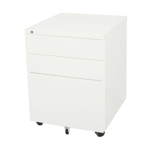 Rapidline 3 Drawer Steel Mobile Pedestal 460W x 472D x 610H White China